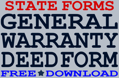 Free New Jersey General Warranty Deed
